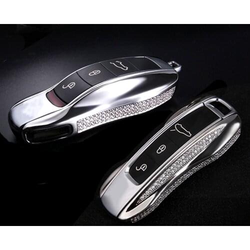 Key Case Cover For Porsche Cayenne Panamera 971 911 9YA Macan Boxster Remote Control Key Shell Key Holder Shell Hard Casing Cap