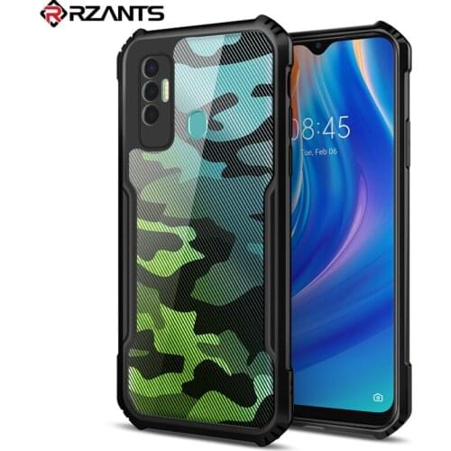 Rzants ForTecno Spark 7 Pro Tecno Spark 7 6 6 Go Case Hard Camouflage Design Cool Cover TPU Frame Bumper Camera Protection