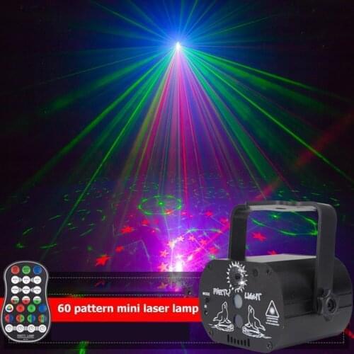Disco Ball Party Lights Voice Control Disco Light LED Projector Strobe Lamp Birthday Party Car Club Bar Karaoke Atmosphere Light