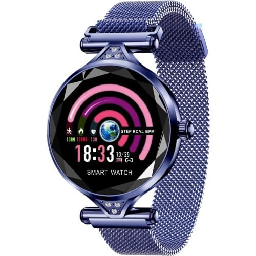 H1 female smartwatch heart rate monitor fitness tracker lady smartwatch wristband Bluetooth waterproof for IOS and Android