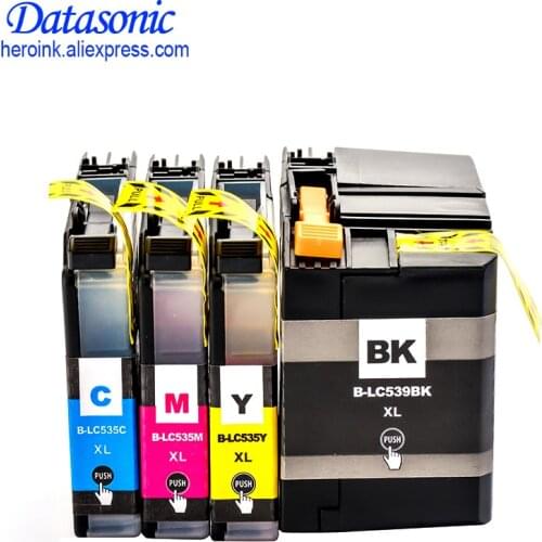 12PK LC539 LC535 LC539XL LC535XL Full Ink Cartridge Compatible For Brother DCP-J100 DCP-J105 MFC-J200 InkBenefit Printer