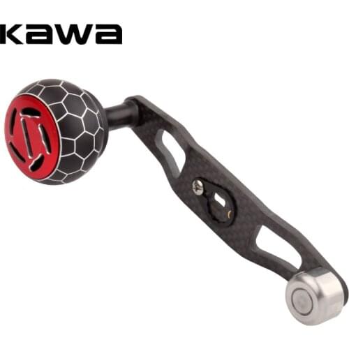 Kawa New Fishing Reel Carbon Handle Single Rocker Accessory With Counterweight Length 120mm Suit For Dai / Ab / Shi Reel DIY