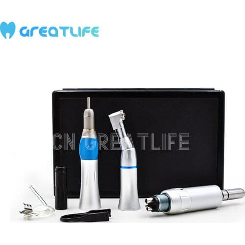Dental Equipment Kit NSK Style Air Motor 4 Hole Dental Contra Angle Set Dental Low Speed Handpiece Dental Contra Angle Handpiece