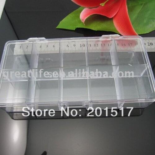 Rhinestones Square 18x9.5x3cm Storage Box A Must For Nail Art 10 Boxes Used For Picking Up Rhinestones And Other Nail Decoration