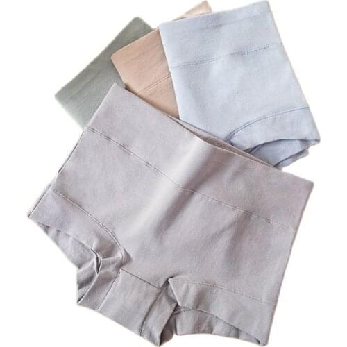 L-XXL High Waist Underwear Women Cotton Panties Breathable Body Slim Girls Briefs Seamless Comfort Underpants Female Lingerie