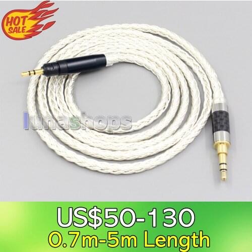 LN007211 16 Core OCC Silver Plated Headphone Earphone Cable For Ultrasone Performance 820 880 Signature DXP PRO STUDIO