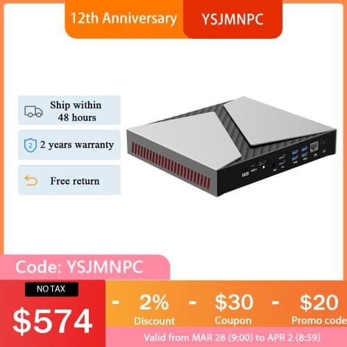 TOP Gaming Mini PC Intel Core I9 9880H i7 9750H NVIDIA GeForce GTX 1650 4G HDMI DP Windows10 Pro Desktop computer AC wifi BT 4.0