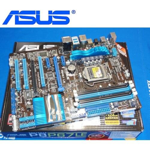 LGA 1155 For ASUS P8P67 LE Original ASUS P8 P67 32nm Motherboards ATX DDR3 USB3.0 32GB Computer P8P67LE P8P67-LE Mainboard Used