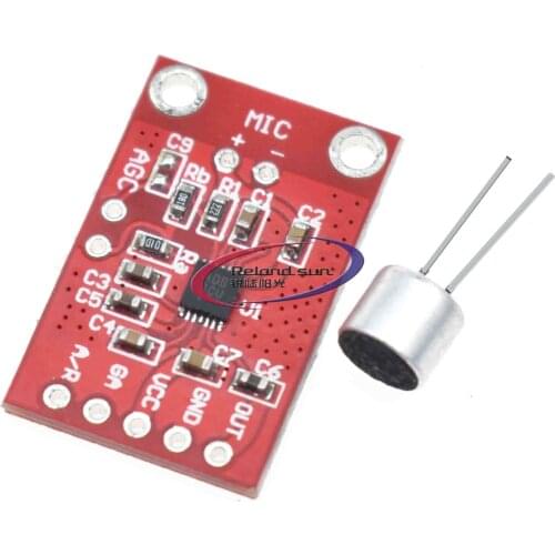 MAX9814 electret microphone amplifiers amplifying board pickup sound acquisition module with AGC function