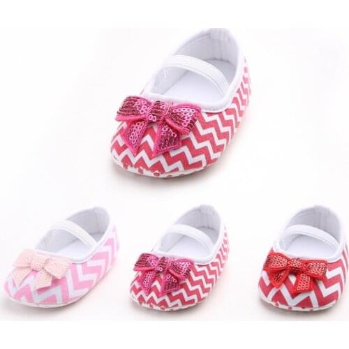 Cute Baby Infant Toddler Shoes Girl First Walker Soft Crib Shoes Sneaker Newborn Hook Loop Prewalker 0-18 Months
