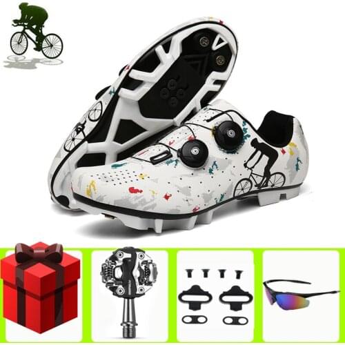 Cycling Shoes Men Sapatilha Ciclismo Mtb Outdoor Nonslip Bicycle Shoes Sneakers 2021 Self-Locking Mountain Bike Sport Bicicleta