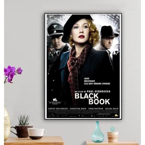 Zwartboek Black Book Paul Verhoeven Dutch Netherlands War Moive Film Decorative Poster Wall Art Canvas Sticker Home Decor