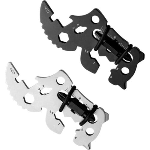 New Multifunction Outdoor Tools Carabiner Clip Bottle Opener Keychain Ring Climbing Accessories Stainless Steel EDC Tool