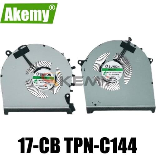 New original CPU and GPU cooling fan For HP OMEN 17-CB TPN-C144 MG75091V1-1C010-S9A MG75091V1-1C020-S9A 4Pin