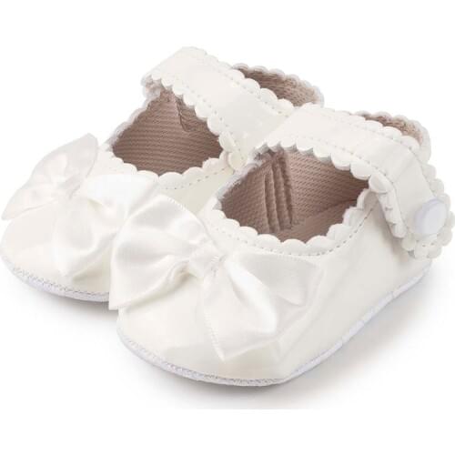 Newborn Baby Girl Shoes Bling Princess PU Leather Anti-slip Soft-sole Rubber cotton Baby First Walkers Infant Crib Shoes 0-18M