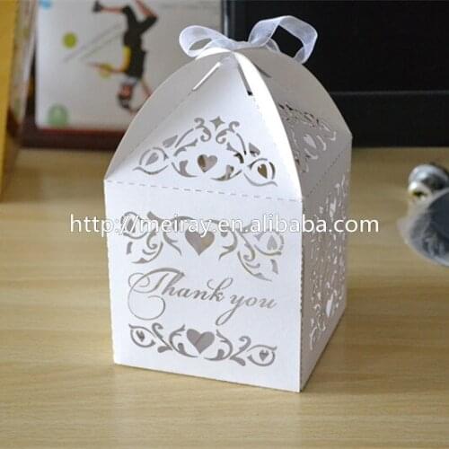 Wholesale laser cut wedding favor boxes, wedding decoration wedding favors candy box