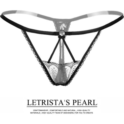 Explosive Transparent Lace Elastic Underwear Womens Hollow Sexy Thong Low Waist French Temptation Seamless T Pants