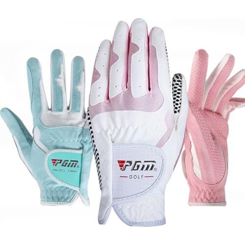 Golf gloves womens granules microfiber cloth gloves slip-resistant sunscreen breathable wear-resistant gloves