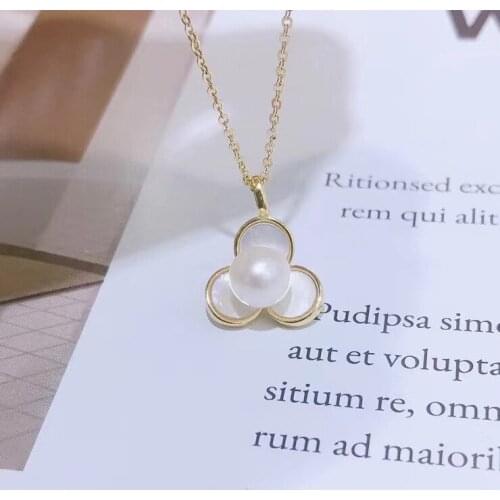 Hot Arrival 925 Sterling Silver Pendant Base Settings Mountings Findings Parts for Pearl Crystal Jade Agate 5pcs/lot