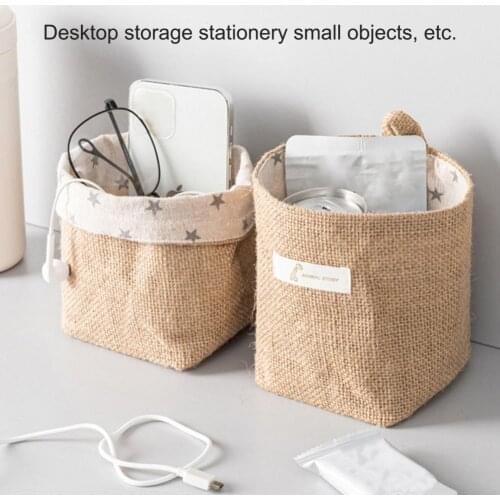 Portable Foldable Storage Basket Wall Mount Cosmetic Container Portable Sundries Organizer Hanging Pocket Bag Laundry Basket