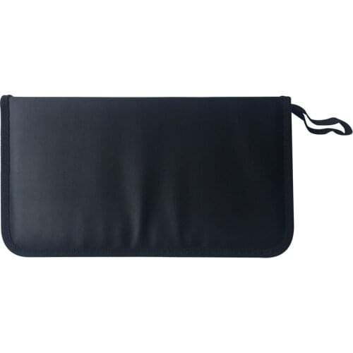 80 Sleeve Rectangle Car Storage Protection DVD Large Capacity CD Bag Scratch Resistant Tool Holder Artificial Leather Carry Case