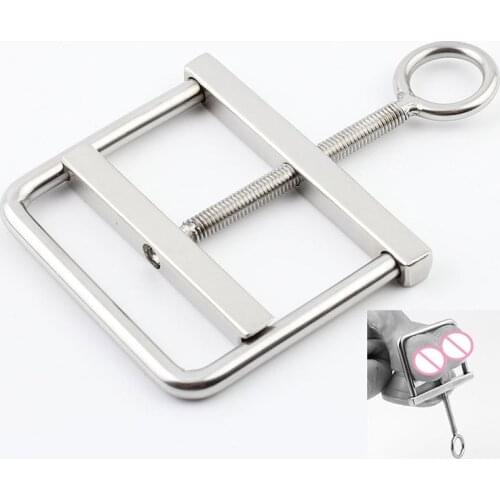 Stainless Steel Ball Stretcher Scrotum Stretcher Men Scrotum Clip Testicle Cbt Torture Cock Ring Ballstretcher Sex Toys for Men