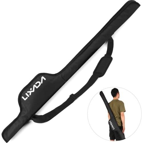 Lixada 55 Inch Fishing Rod Bag Portable Folding Fishing Pole Tackle Protective Cover Case Storage Bag
