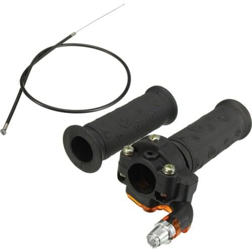 1 Pair Throttle Accelerator Grip Twist 80cm Cable For Pocket bike/4-stroke dirt bike/mini bike 50cc 90cc 110cc 125cc 140cc