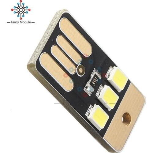 USB Power Camping Light 3LED White Portable 2835 Mini LED Night Light Pocket Card Lamp Bulb Led Keychain
