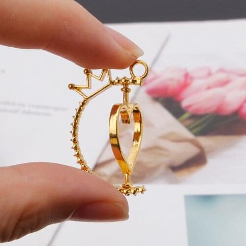 Rotating Flame UV Resin DIY Keychain Pendant Open Bezel Setting Jewelry Making