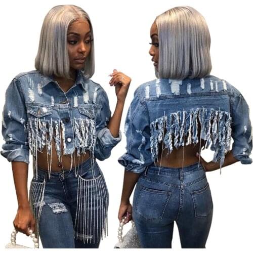 NOXNEX Women Fashion Denim Jackets Long Sleeve Sunscreen Short Crop Irregular Distressed Hole Washed Jeans Coat Shawl 2021 New
