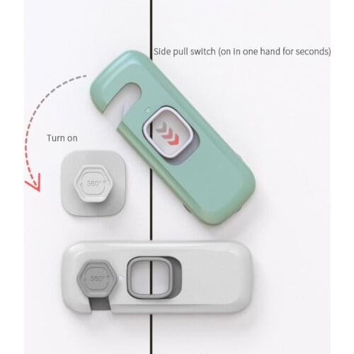 5Pieces Child Safety Lock Cabinet Drawer Door Locks Protection Baby Anti-Pinch Hand Refrigerator Safety Buckle Babe Care Supplie