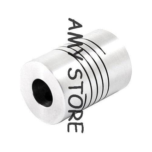 6mmx8mm 18mm Dia 25mm Length CNC Shaft Coupler Coupling Connect Motor Encoder