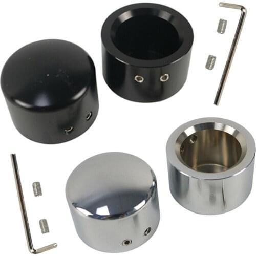 Aluminum Front Axle Nut Cover Cap Bolt for Harley Sportster 883 1200 Dyna VRSCA V Rod 2002-2006 CVO Softail