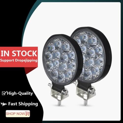 Car LED Work Light 42W Shoot The Light 12 24 Volts Bright Spotlights For Truck 4x4 Cross Country Truck