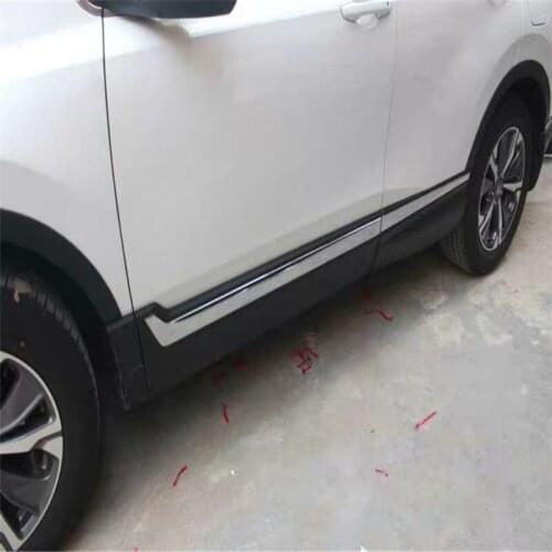 Car styling body side moldings side door decoration FOR Honda CRV 2017 2018 2019 2020