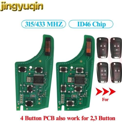 Remote Car Key Circuit Electronic Board PCF7937E for Chevrolet Cruze Aveo Spark Malibu Sail 2/3/4 Buttons 315/433MHz ID46 Chip
