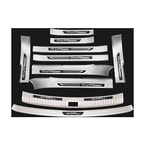 For MG HS 2018-2019 stainless steel Threshold guard plate Trunk Threshold guard plate anti-scratch protection car accessories