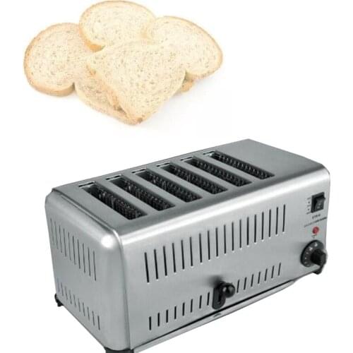 Electric toaster 4-slice/6-slice bread sandwich maker popup toaster commercial/household wide slot mini toaster oven
