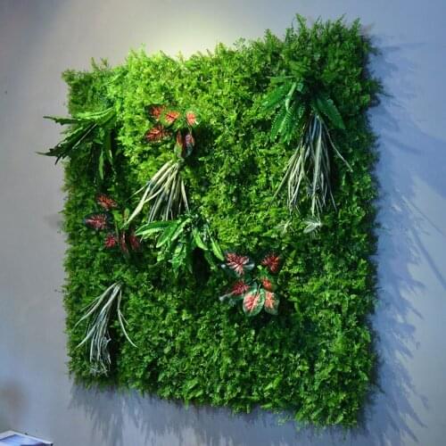 Artificial Grass Plant Wall Simulation Succulent Leaves Fake Lawn 40CM * 60CM