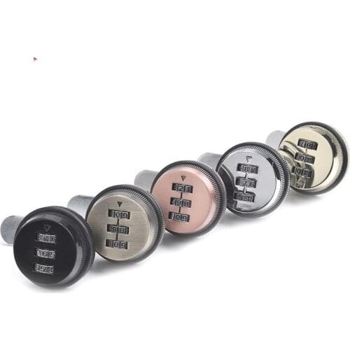 Combination cabinet lock black / silver Zinc alloy password locks security home automation Camera Lock for mailbox cabinet door