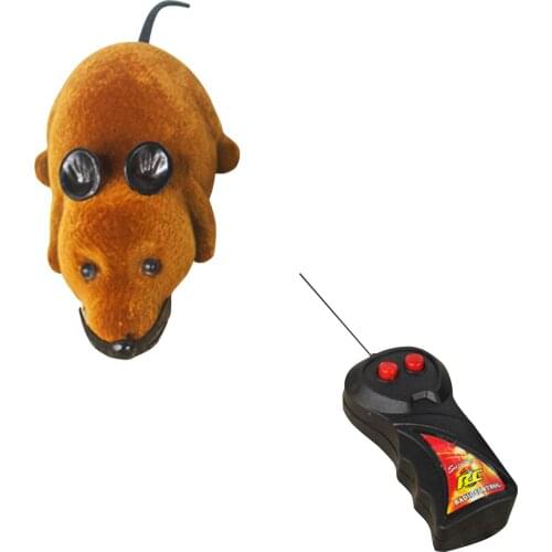 Remote Control Pet Cat Mice Toy Kitten Chasing Running Mouse Interactive Plastic Toy Dread Rat April Fools Day Teasing Prop