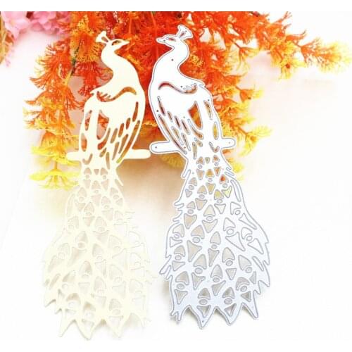 Beautiful Peacock DIY Scrapbooking Photo Album Paper Card Craft Cute Embossing Metal Cutting Dies Stencils Scrapbooking