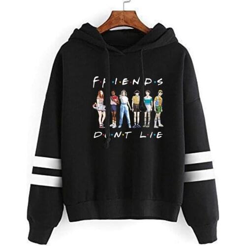 FRIENDS DON'T LIE Hoodies Boys Girls Valentine Decorated Cookies Hoodie Sweatshirt Man Women Autumn Winter fleece Jacket Clothes