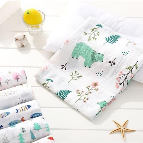 Muslin Swaddles Baby Blankets Photography Accessories Bedding For Newborn Swaddle Towel Swaddles Blankets Breastfeeding Cover