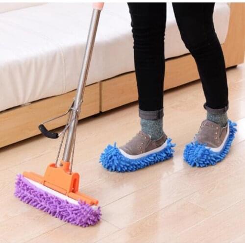 Foot Socks Creative Lazy Mopping Shoes Microfiber Mop Floor Cleaning Mophead Floor Polishing Cleaning Cover