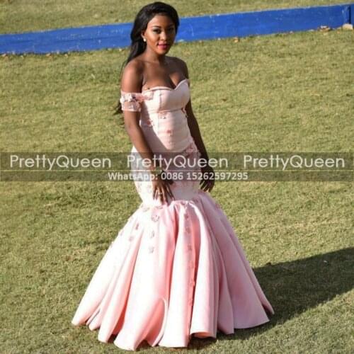 Peach Pleat Mermaid Prom Dresses With Appliques Long Sweetheart Neck Stylish Graduation Dress Party Formal Gown