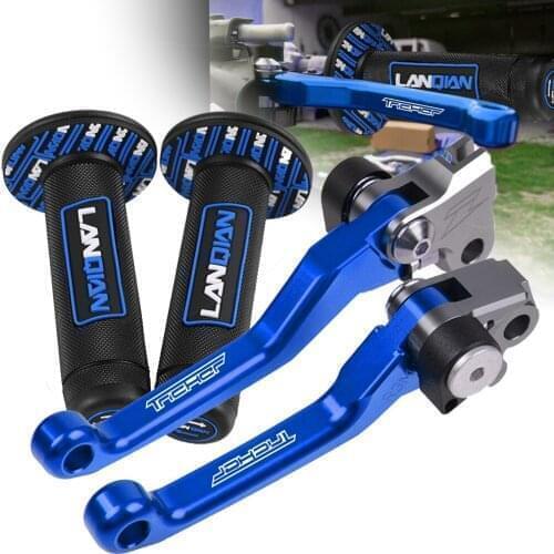 CNC Pivot Brake Clutch Levers Dirt Bike Handle Hand Grip Handlebar Motocross For YAMAHA TRICKER 2004-2017 2005 2006 2016 2015 14