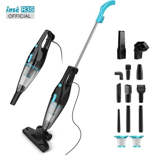 Corded Vacuum Cleaner for Home Handheld Multifunctional Suction Power 1600Pa Portable Vacuum for Car Hard Floor Carpet INSE R3S