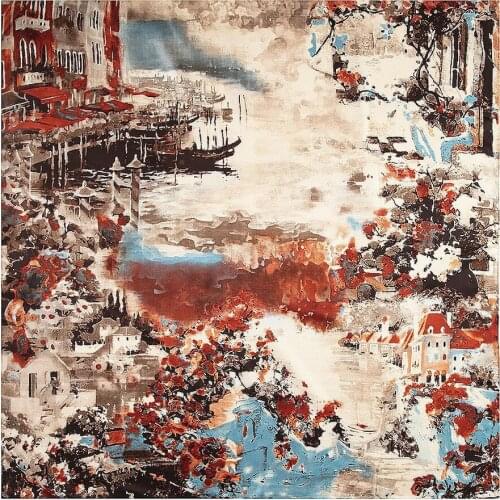 Oil Painting Design 100% Twill Silk Scarf Luxury Brand Winter Women Scarf 2019 New Print Square Scarves Fashion Shawls Echarpe